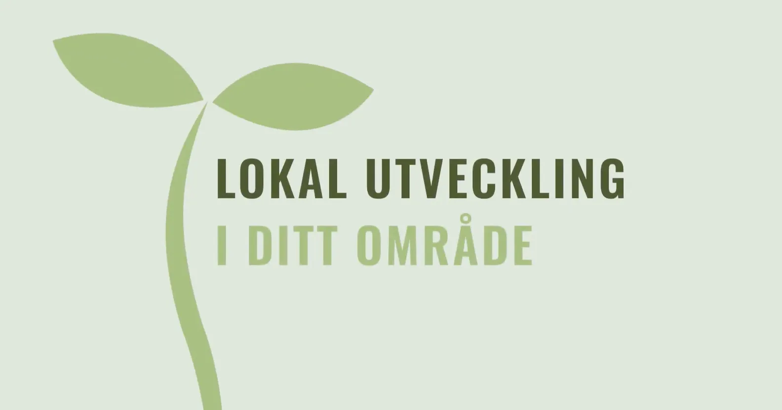 lokal utveckling i ditt område
