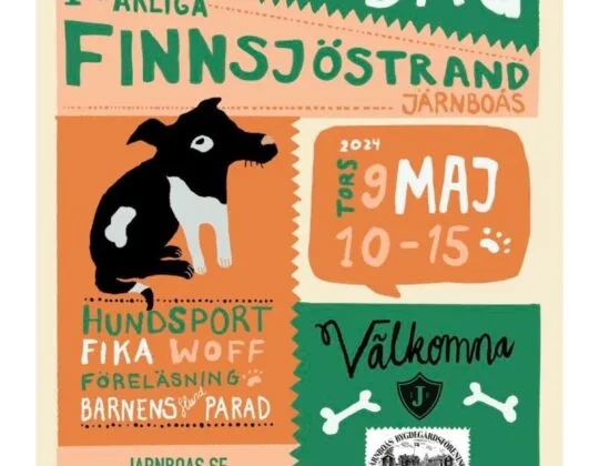 hundens dag affisch med text