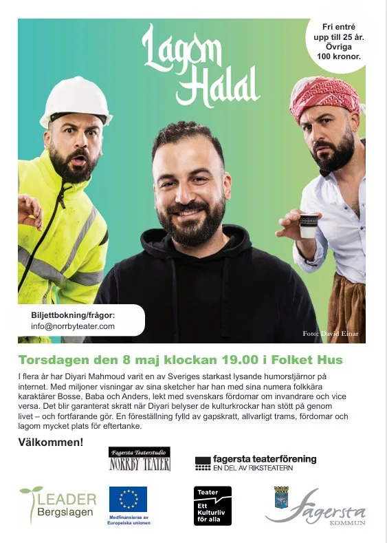 lagom halal leader bergslagen med ungdomar i Ludvika